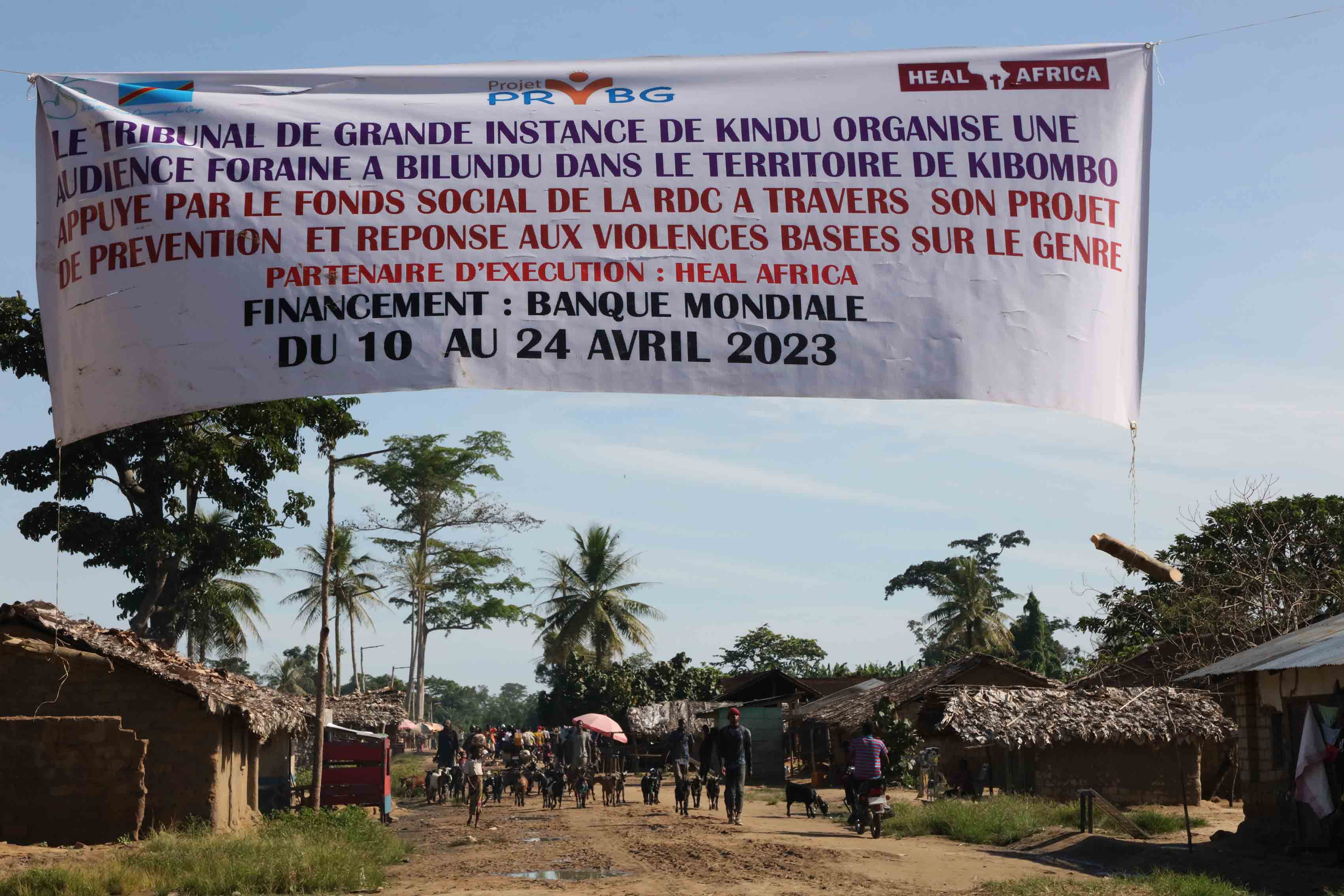 Maniema : des audiences foraines pour Ã©duquer la communautÃ© Ã  la lutte contre les VBG