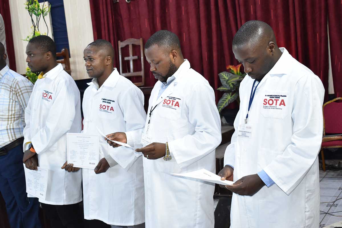 16 médecins d'hôpitaux des provinces formés dans le programme SOTA depuis Avril 2023