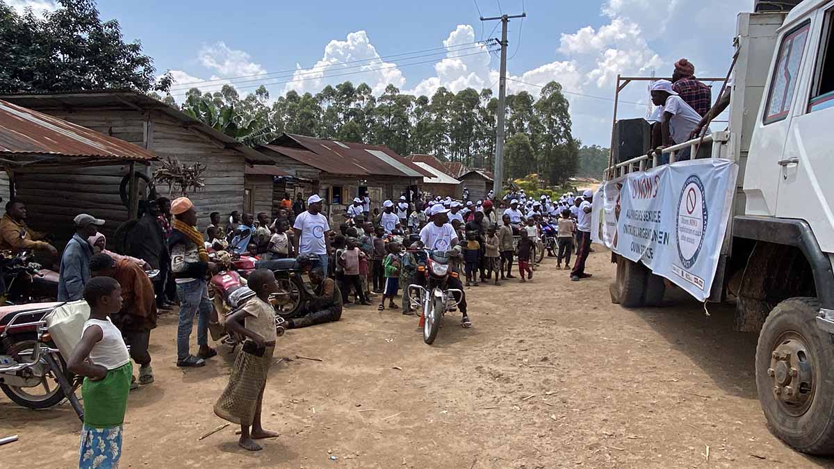 Des caravanes motorisées pour prévenir les EAS/HS le long du tronçon routier Butembo–Kanyabayonga