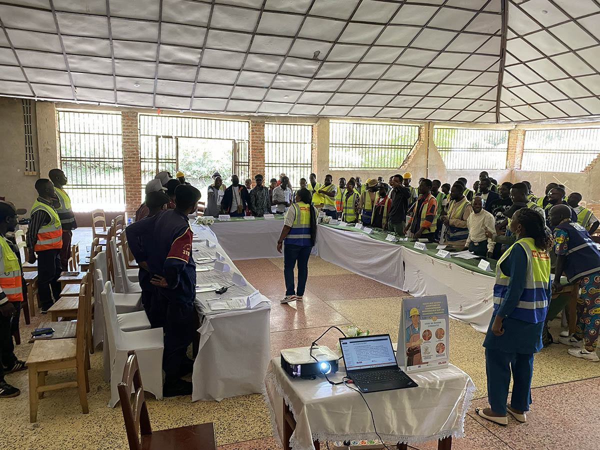 Travaux routiers Butembo-Kanyabayonga : préparer les nouveaux cadres et ouvriers à prévenir les VBG, les EAS et le HS